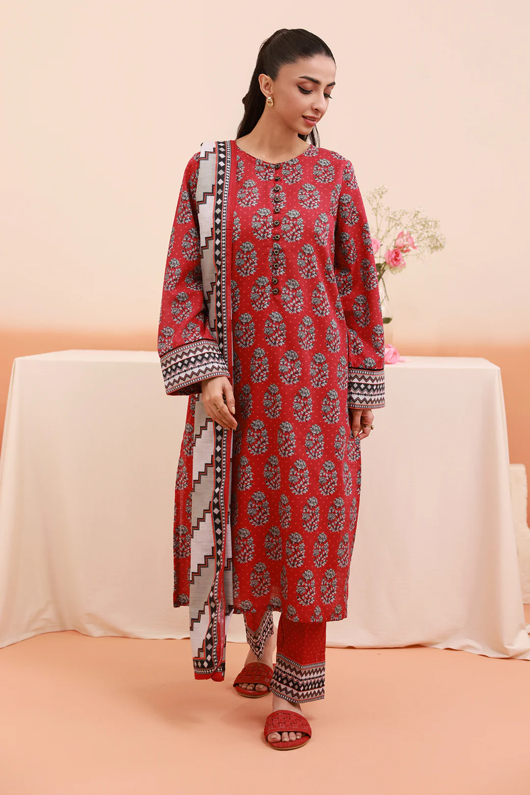 Kurta Dupatta Trouser - 3117 - Image 13