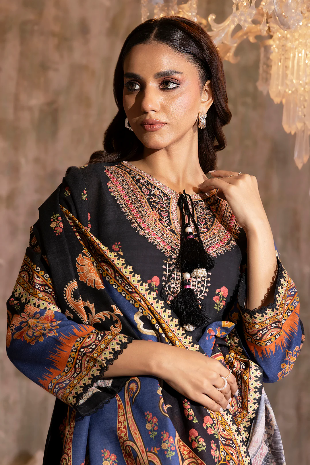 Embroidered Kurta Dupatta Trouser - 3118 - Image 6