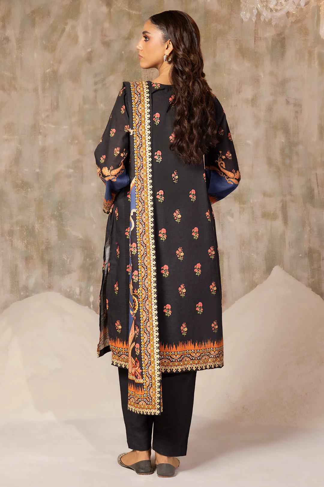 Embroidered Kurta Dupatta Trouser - 3118 - Image 9