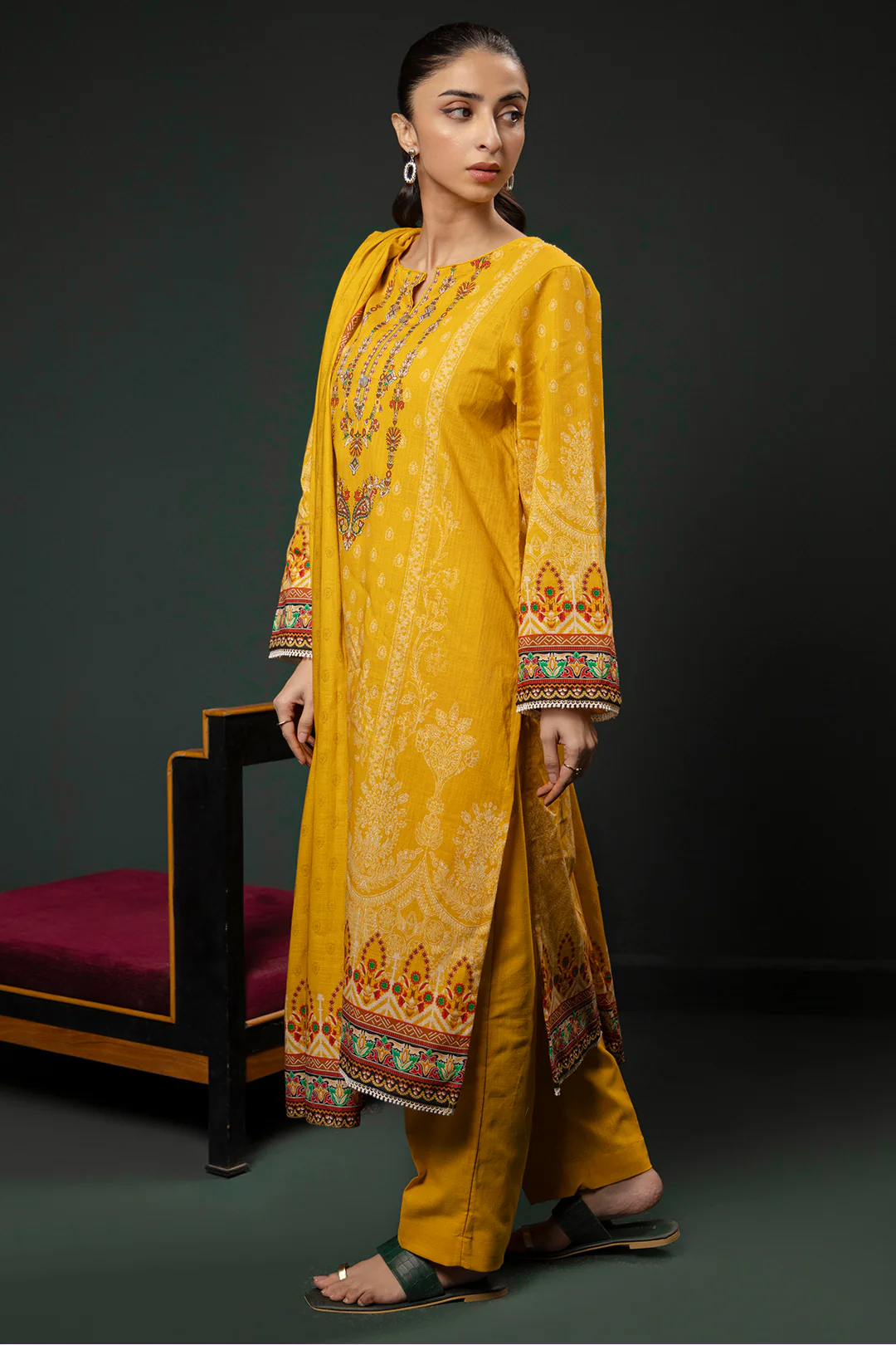 Kurta Dupatta Trouser - 3151 - Image 3