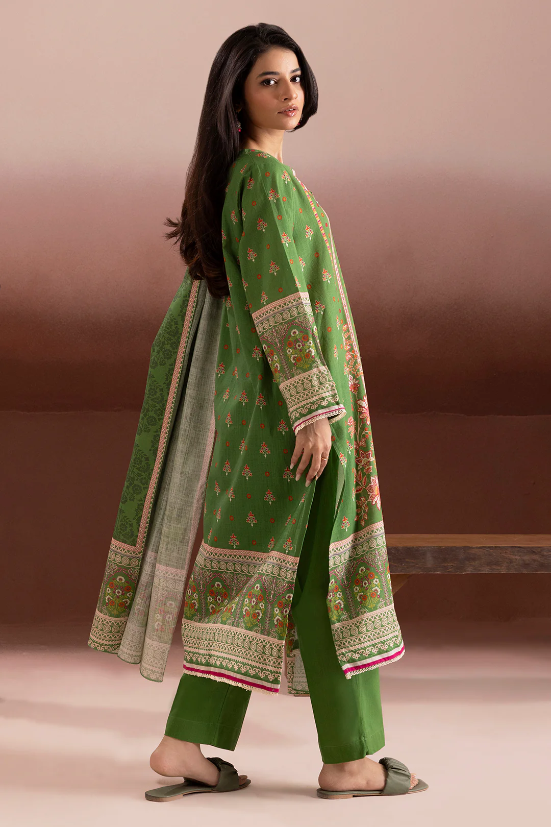 Kurta Dupatta Trouser - 3173 - Image 5