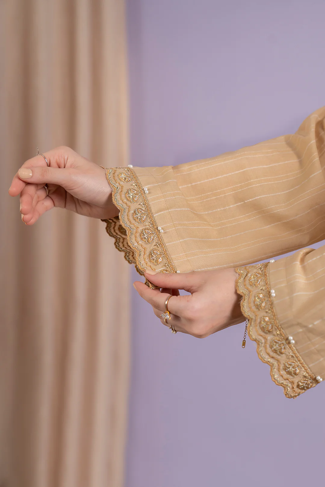 Embroidered Kurta Dupatta Trouser - 3392 - Image 10