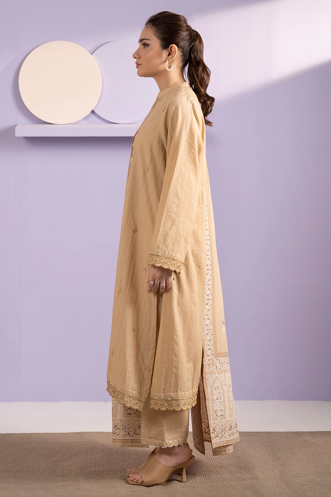 Embroidered Kurta Dupatta Trouser - 3392 - Image 12
