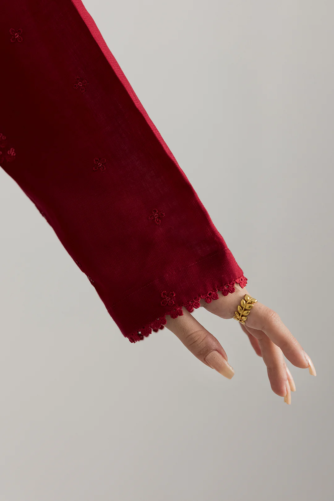 Embroidered Kurta Dupatta Trouser - 2607 - Image 5