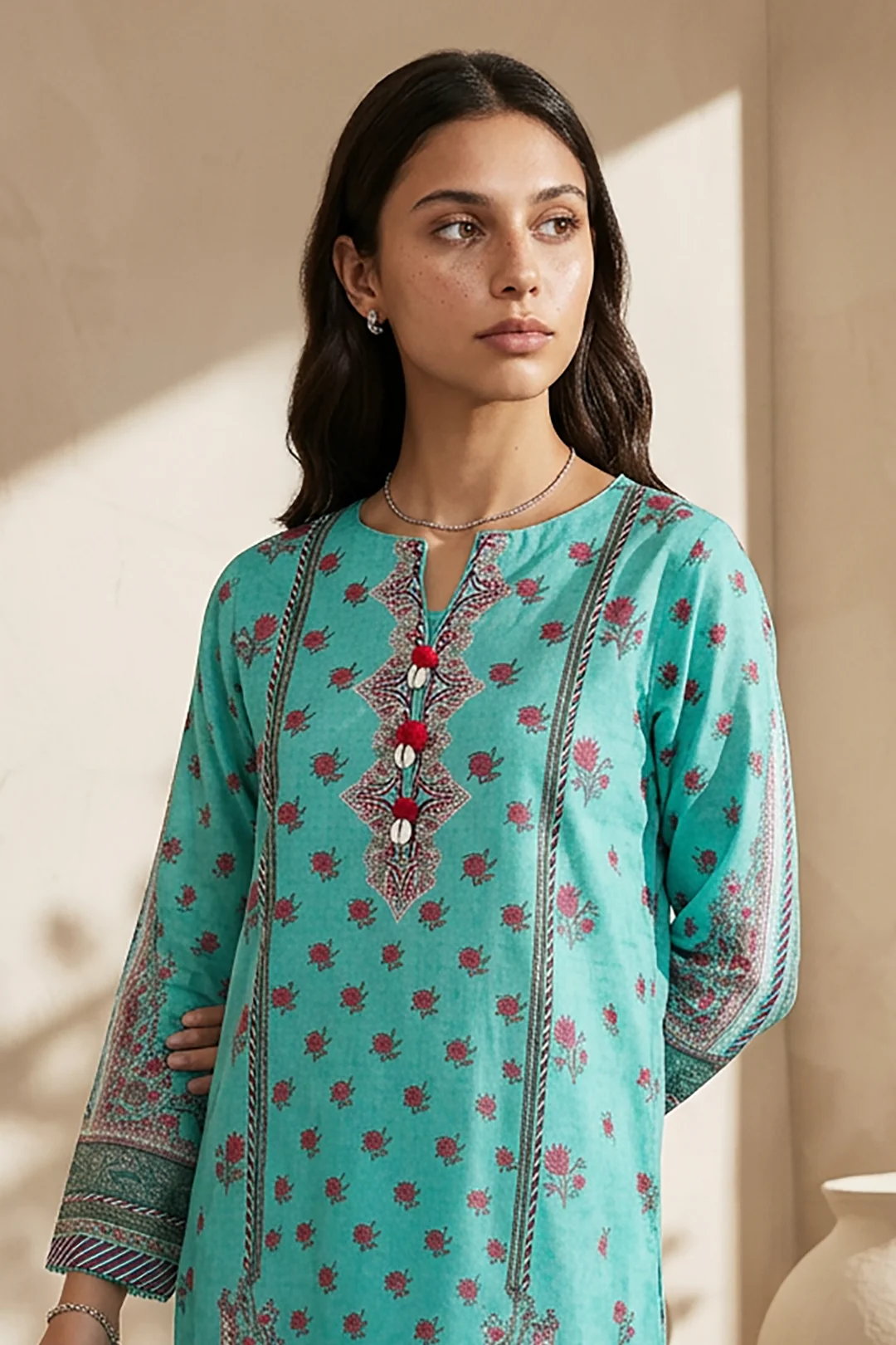 Kurta Dupatta Trouser - 2877 - Image 2