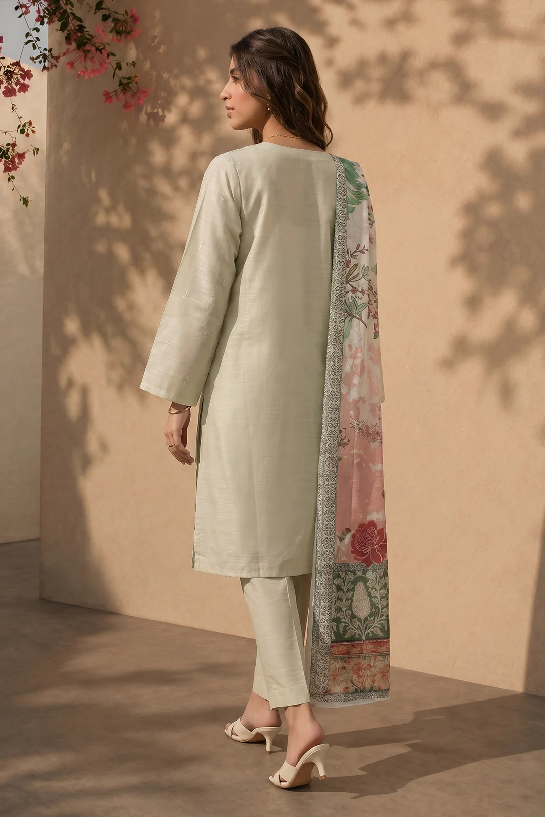 Embroidered Kurta Dupatta Trouser - 2880 - Image 7