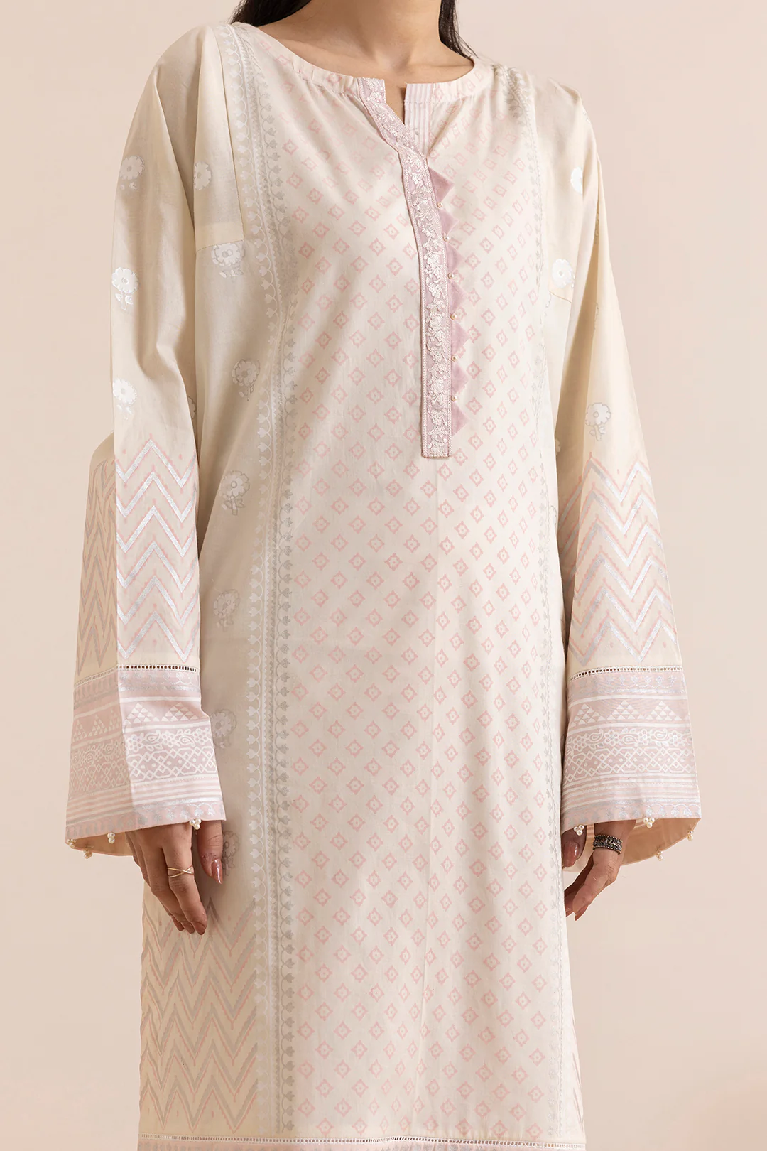 Embroidered Kurta Dupatta - 0656 - Image 3