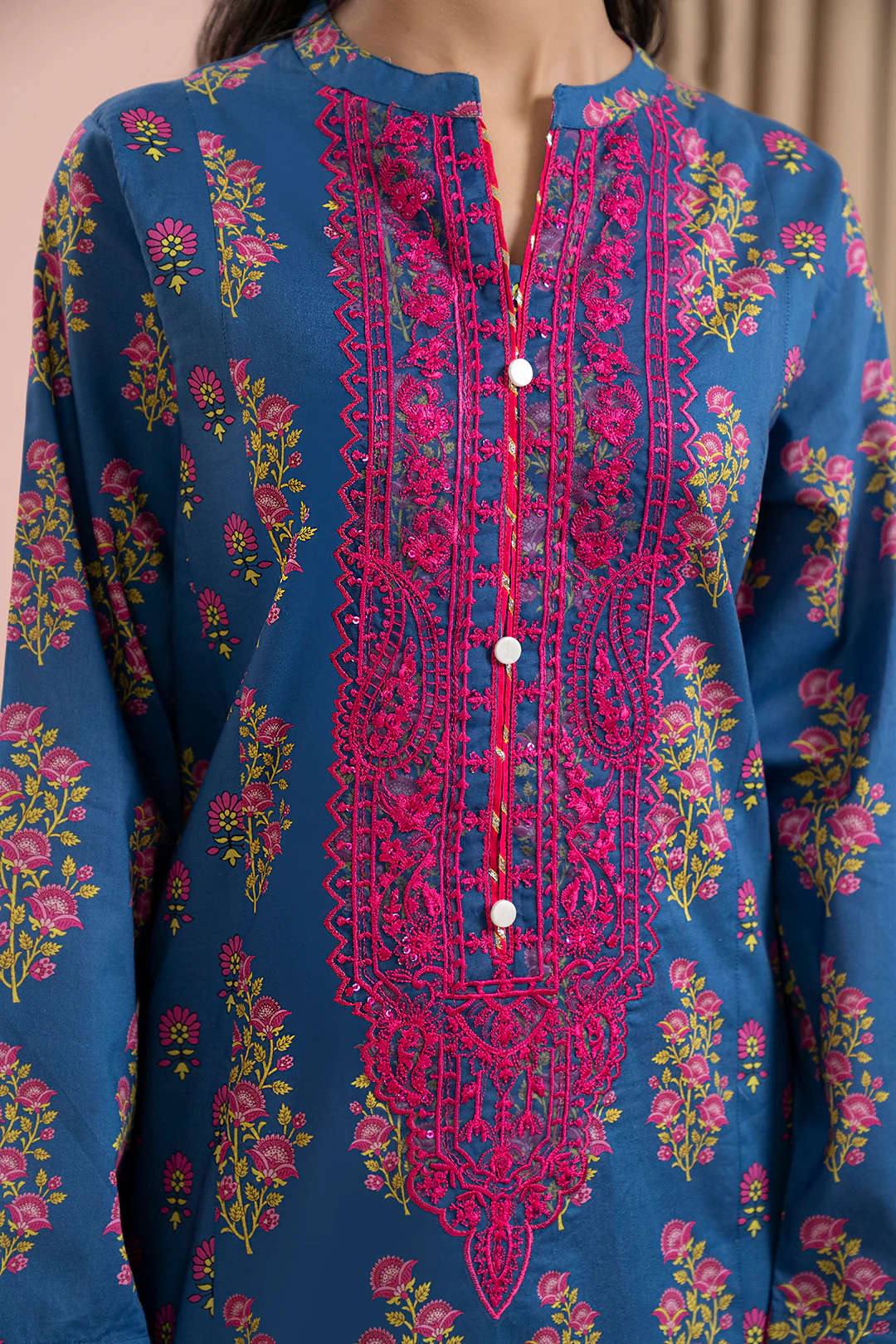 Embroidered Kurta Dupatta - 2880 - Image 5