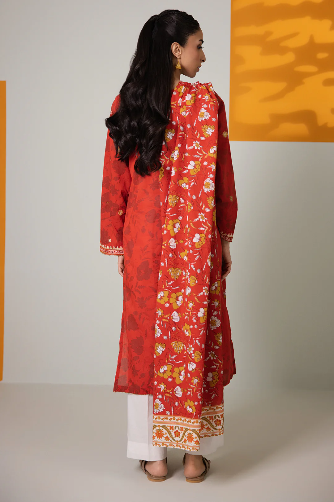 Embroidered Kurta Dupatta - 3241 - Image 6