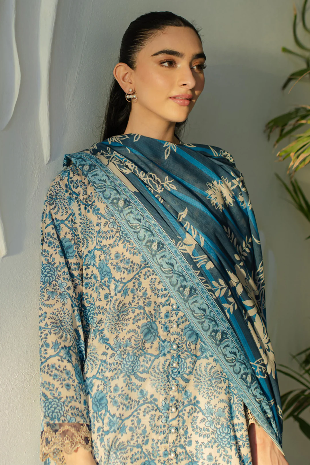 Embroidered Kurta Dupatta - 1706