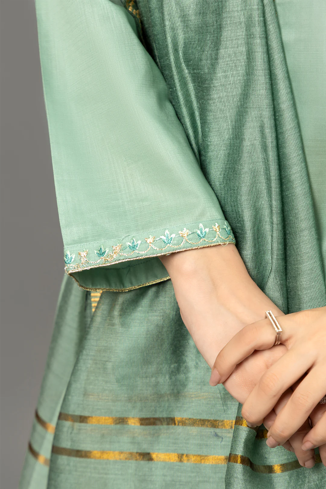 Embroidered Kurta Dupatta - 1774 - Image 3