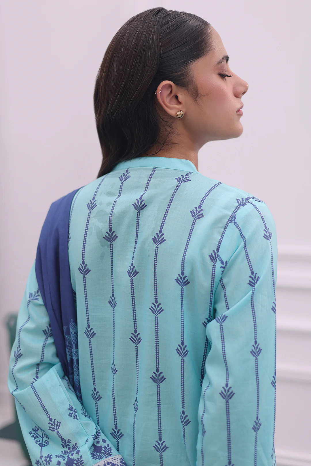 Embroidered Kurta Dupatta - 1907 - Image 6