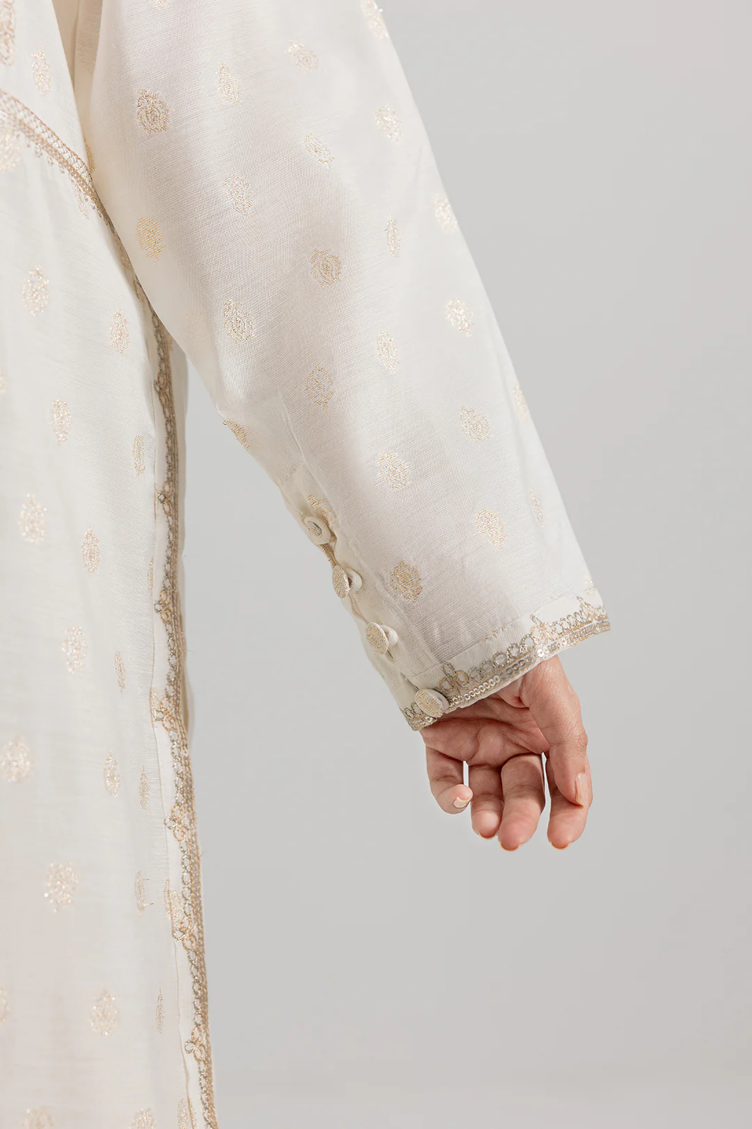 Embroidered Kurta Dupatta - 1977 - Image 8