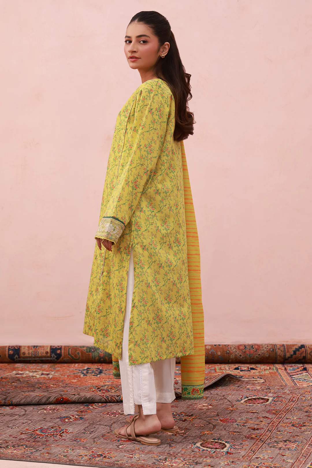 Embroidered Kurta Dupatta - 2074 - Image 5