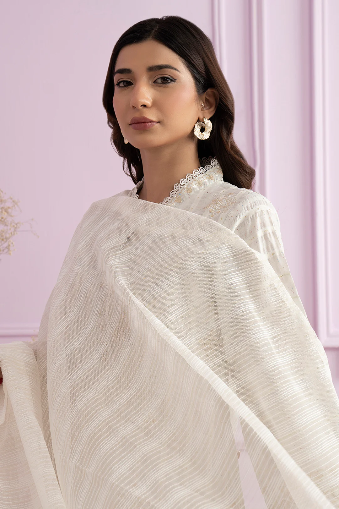 Embroidered Kurta Dupatta - 2121