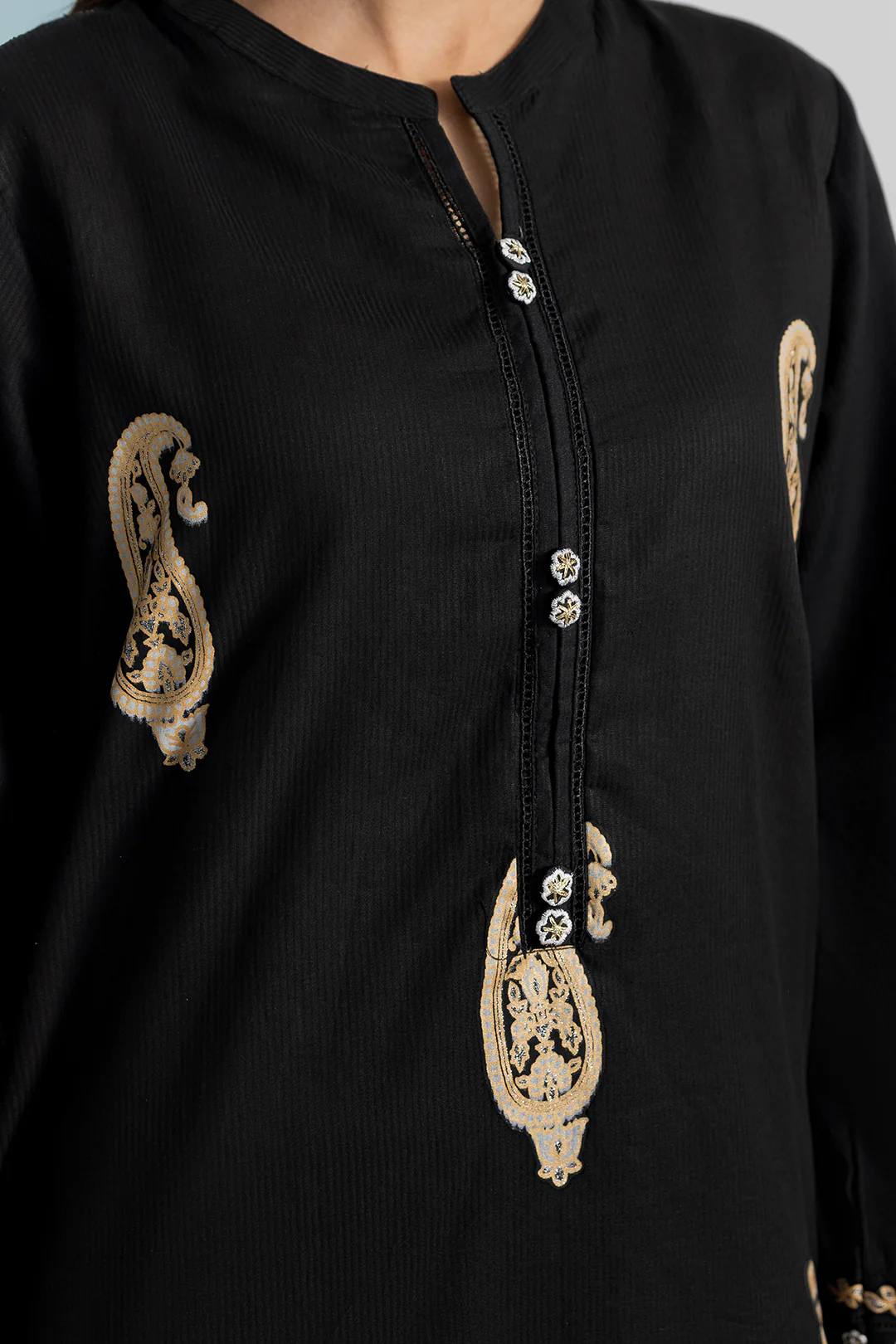 Embroidered Kurta Dupatta - 2256 - Image 6