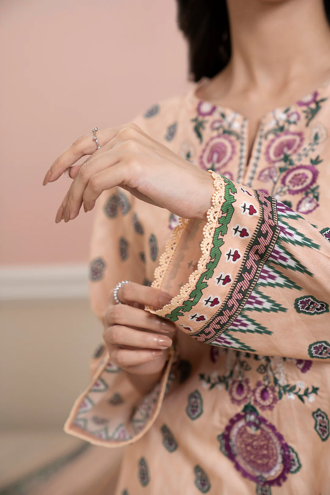 Embroidered Kurta Dupatta - 1551 - Image 6