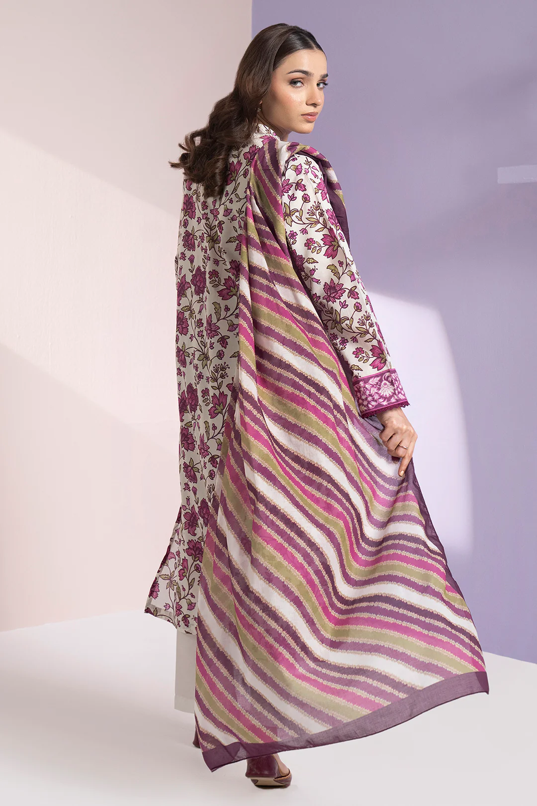 Embroidered Kurta Dupatta - 1553 - Image 3