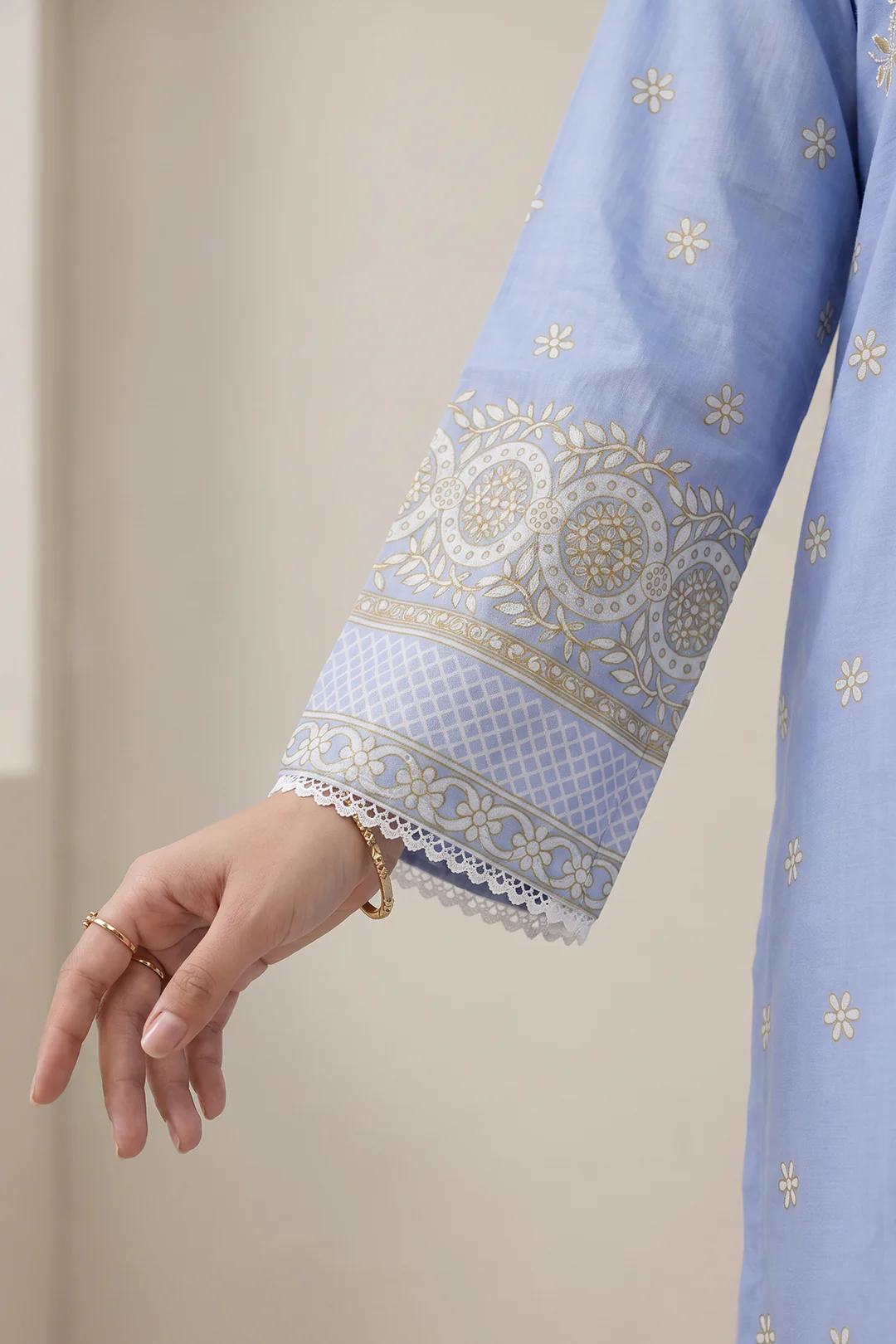 Embroidered Kurta Dupatta - 2122 - Image 5