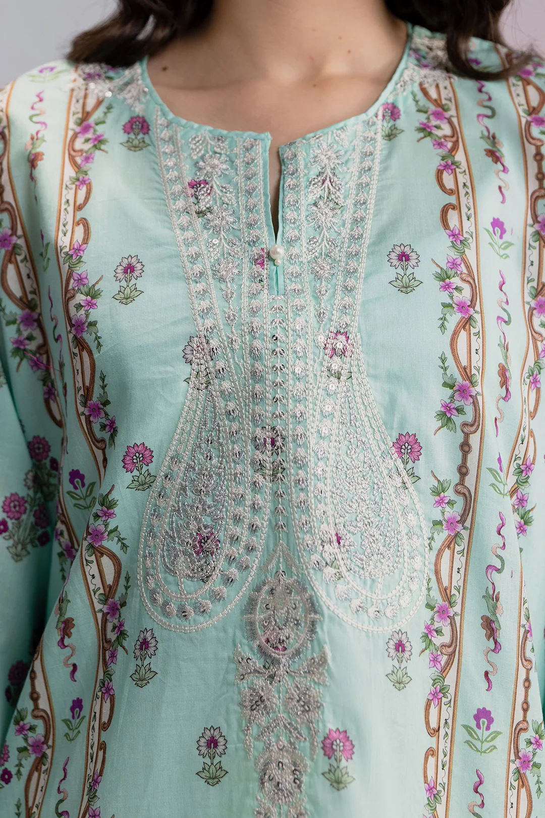 Embroidered Kurta Dupatta - 2125 - Image 4