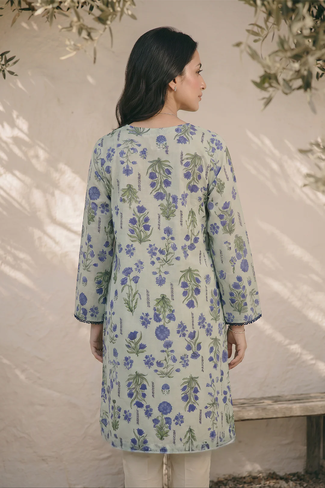 Embroidered Kurta Dupatta - 2421 - Image 8