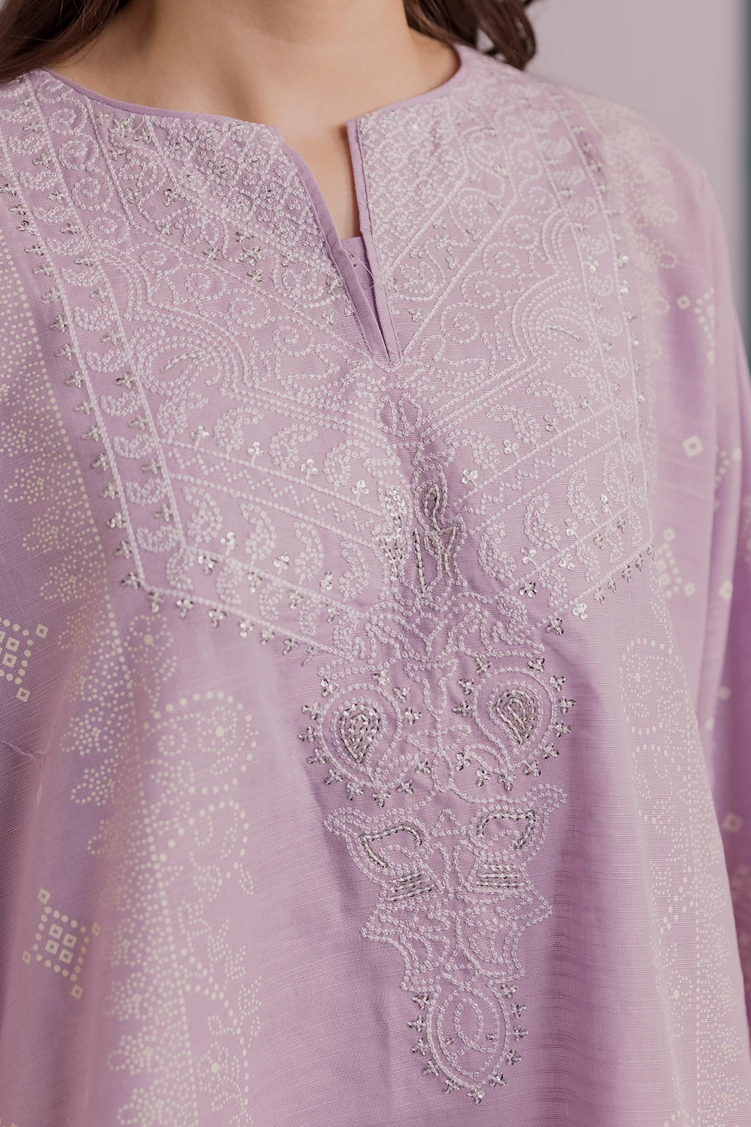 Embroidered Kurta Dupatta - 2693 - Image 5