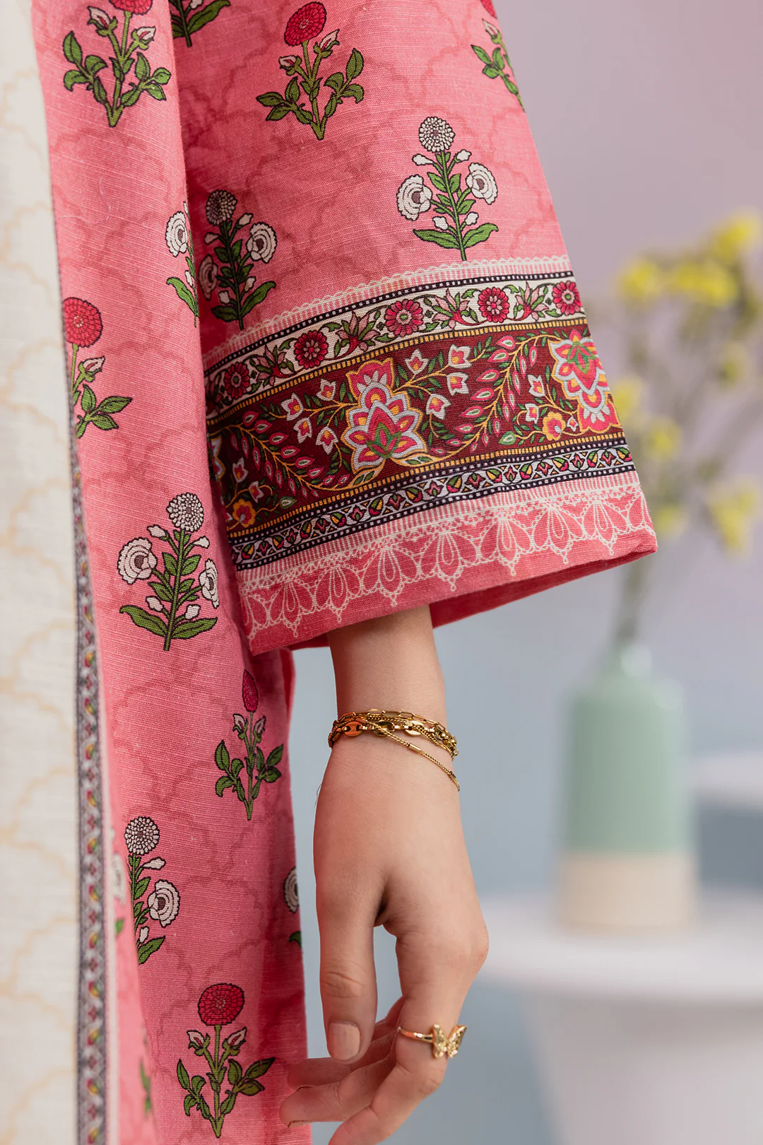 Embroidered Kurta Dupatta - 2859 - Image 5
