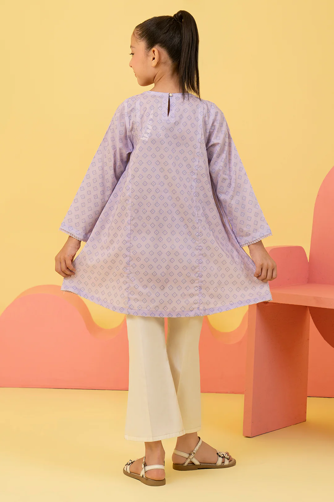 Embroidered Kurta - 1398 - Image 7