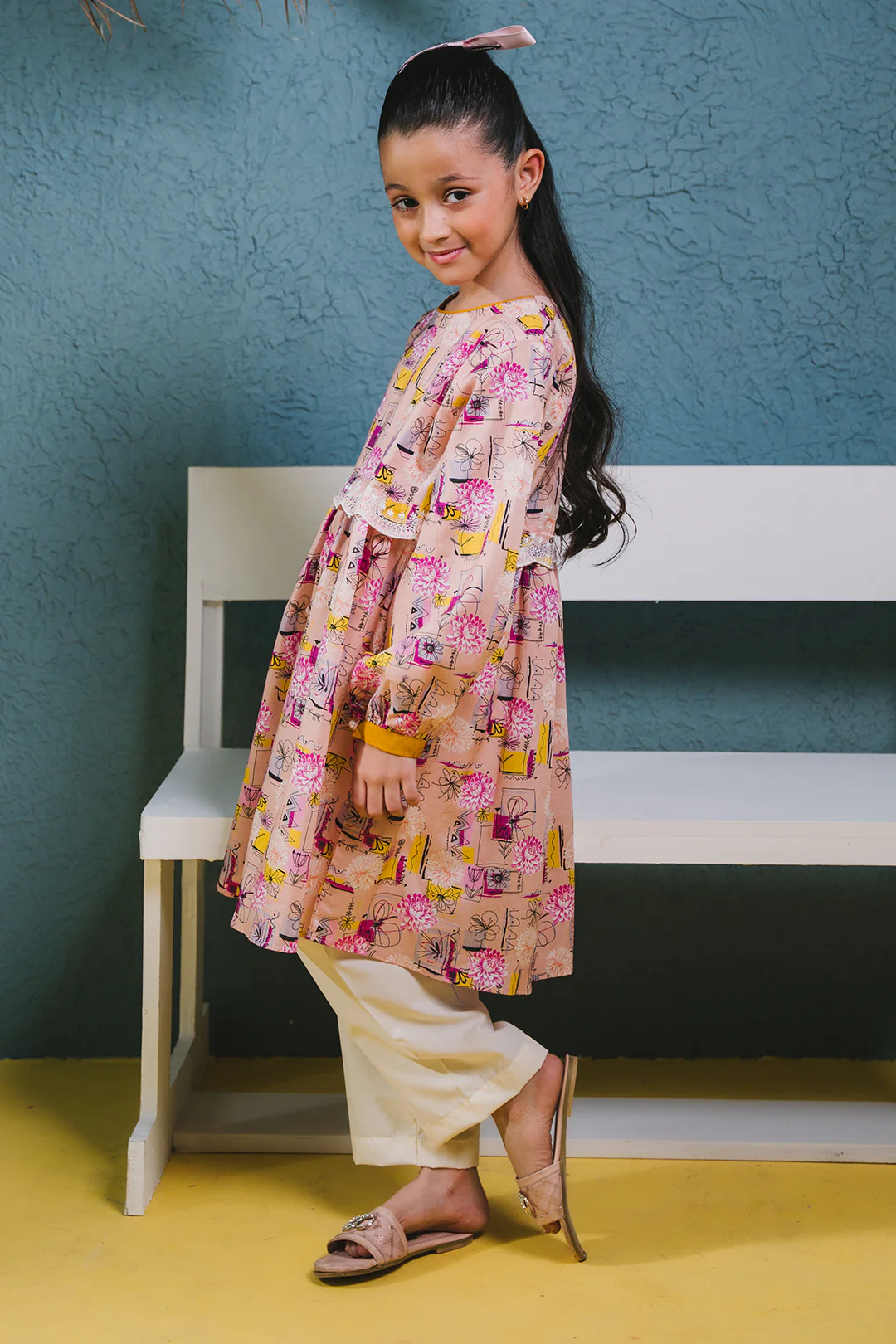 Embroidered Kurta - 1452 - Image 3