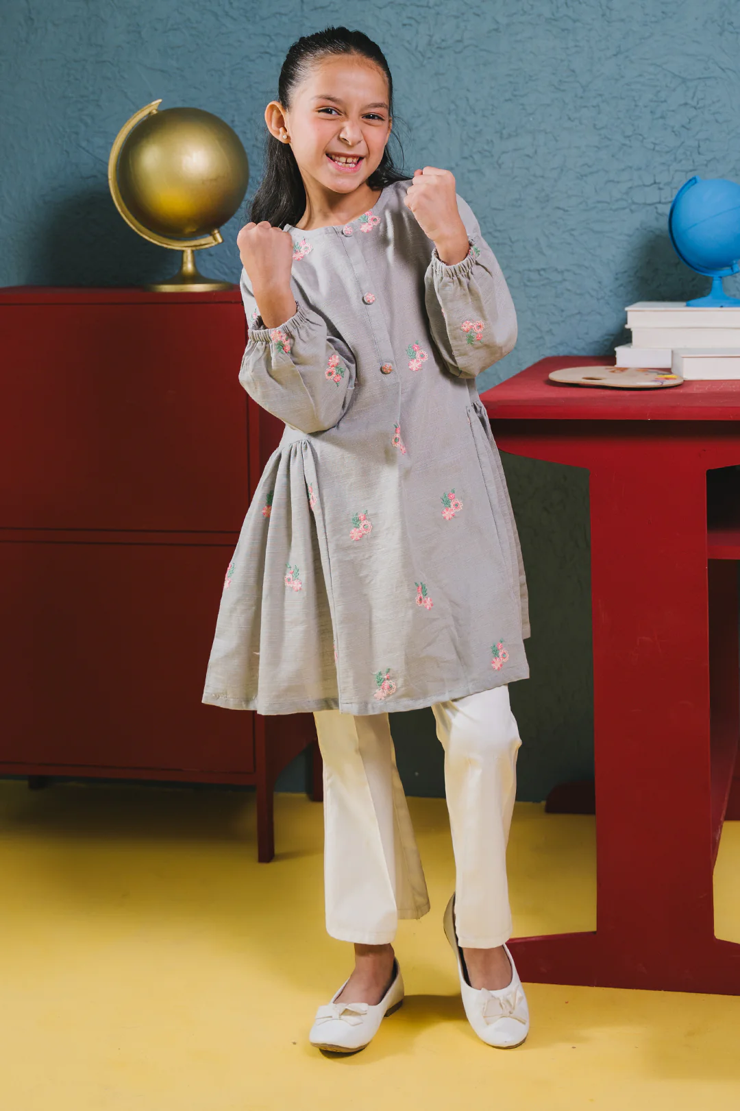 Embroidered Kurta - 1161 - Image 8