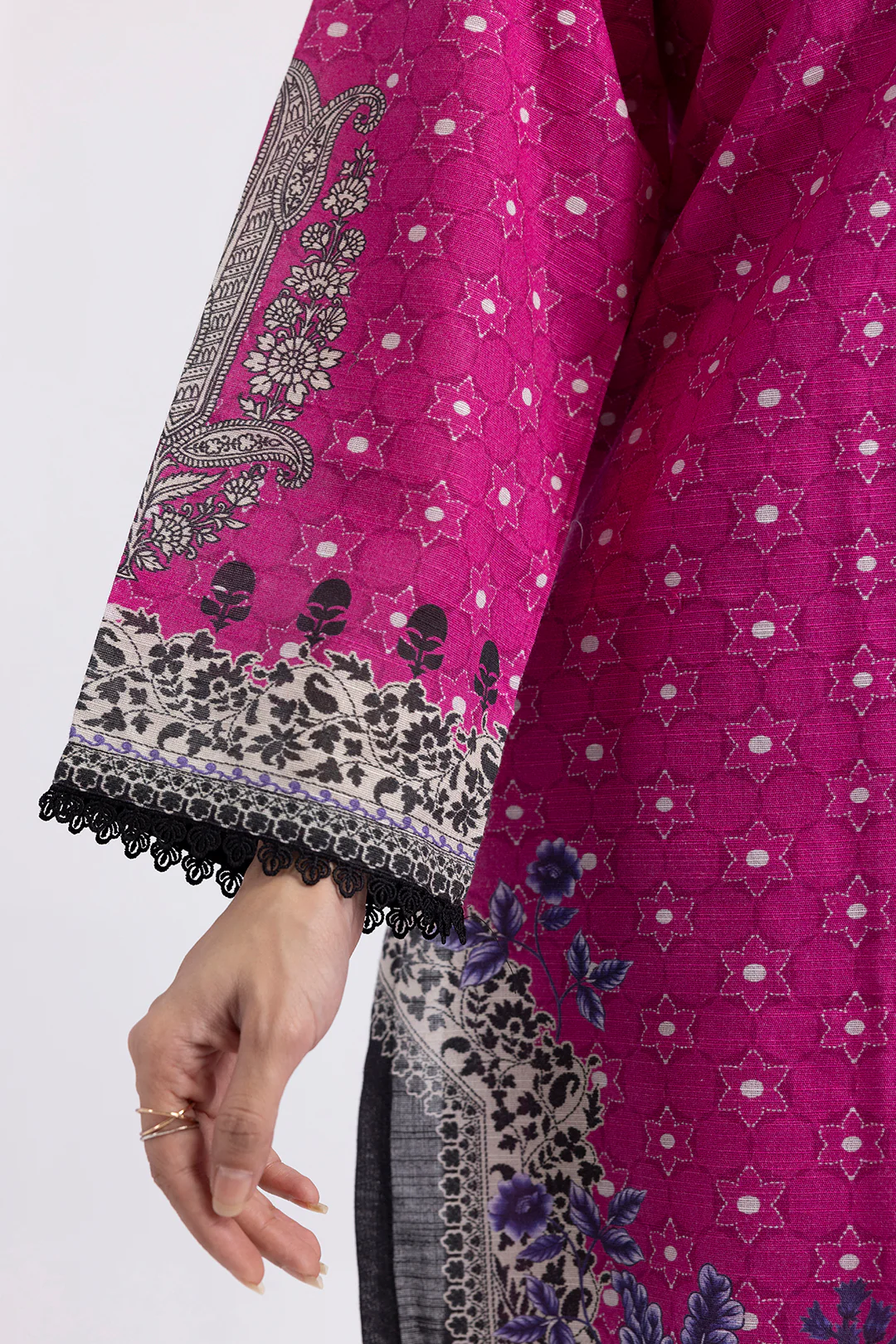 Embroidered Kurta Shawl Trouser - 2952 - Image 7