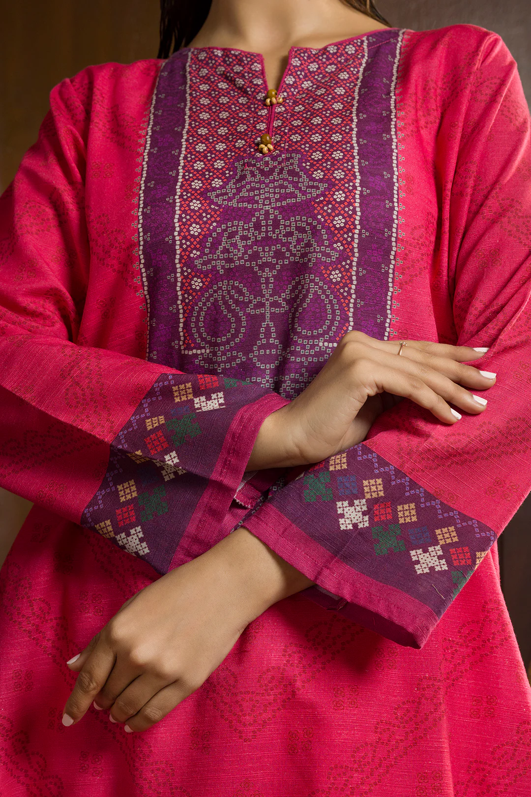 Kurta Shawl Trouser - 3007 - Image 8