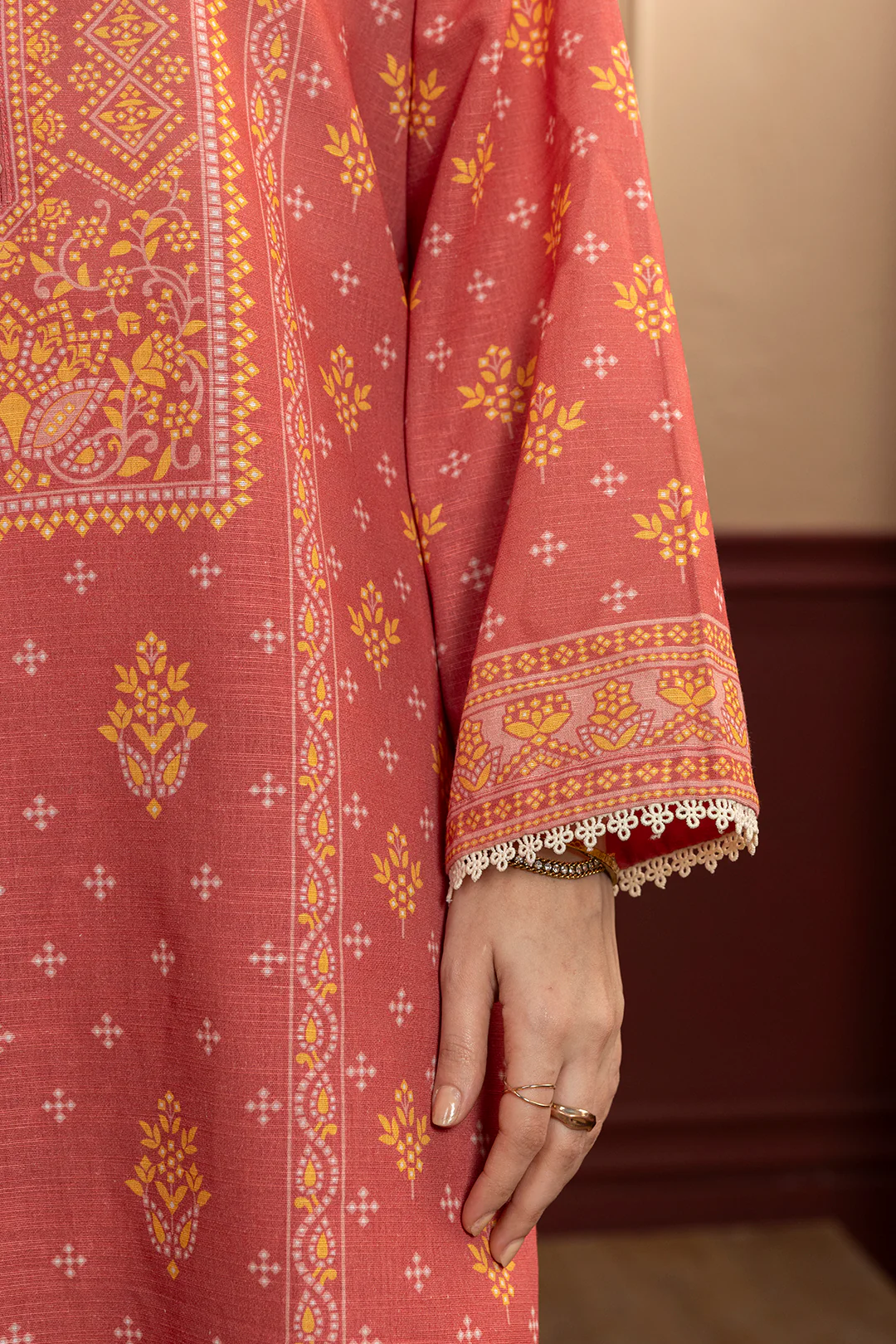 Kurta Shawl Trouser - 2862 - Image 7
