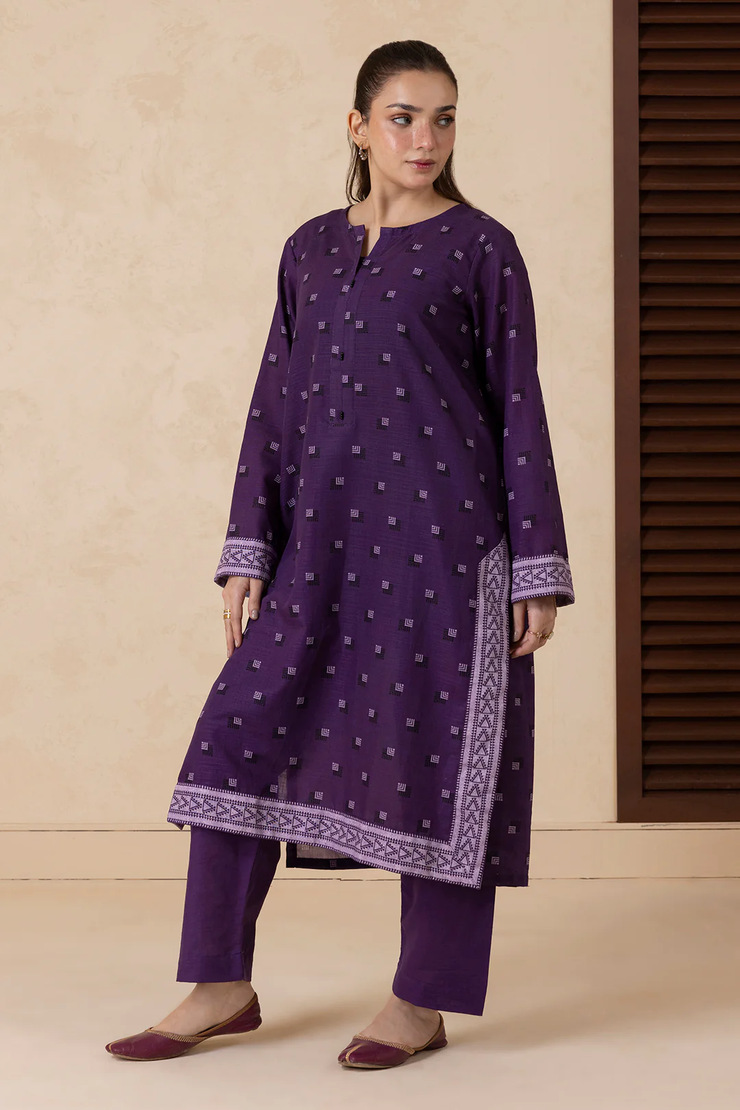 Kurta Shawl Trouser - 2870 - Image 3