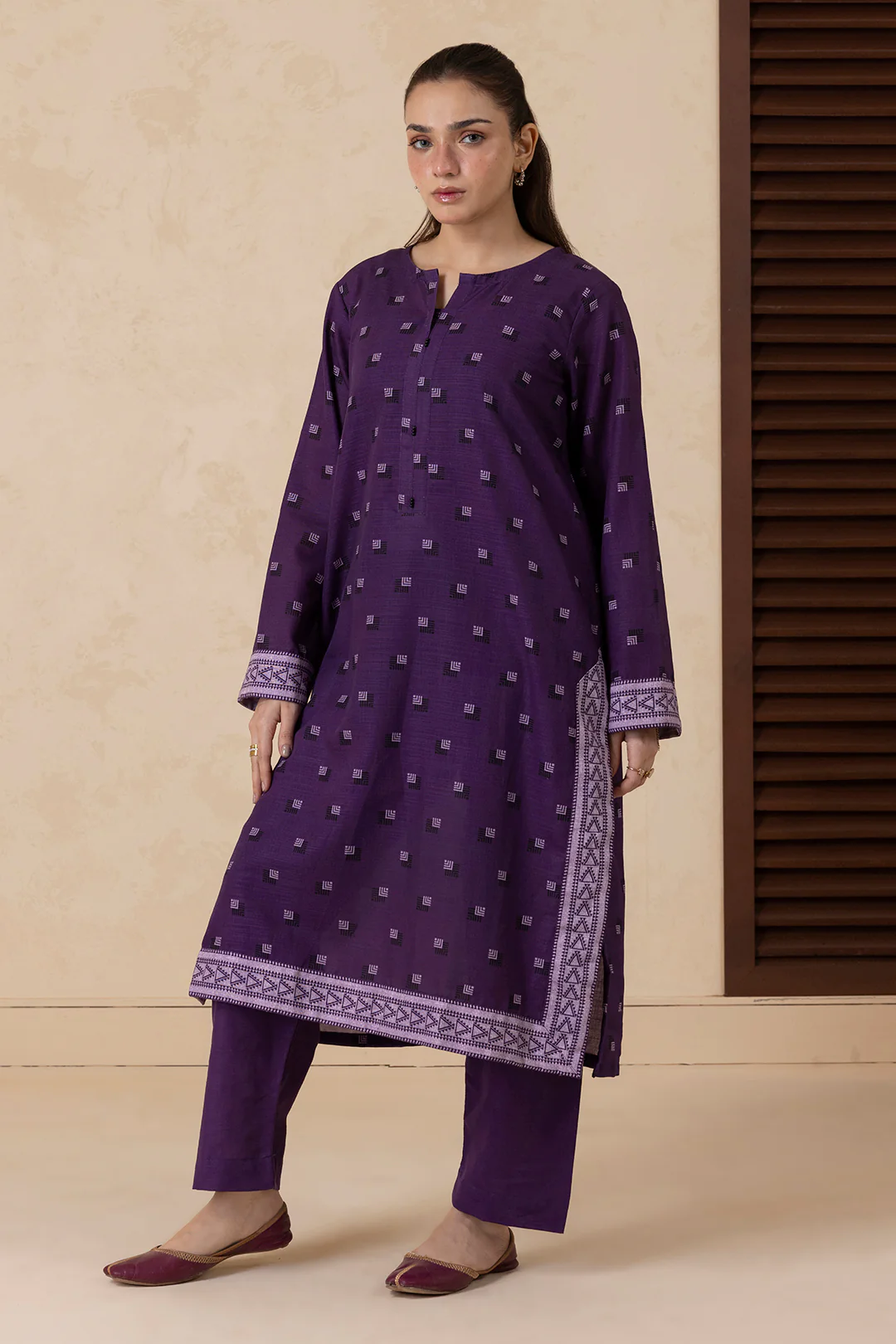 Kurta Shawl Trouser - 2870 - Image 4