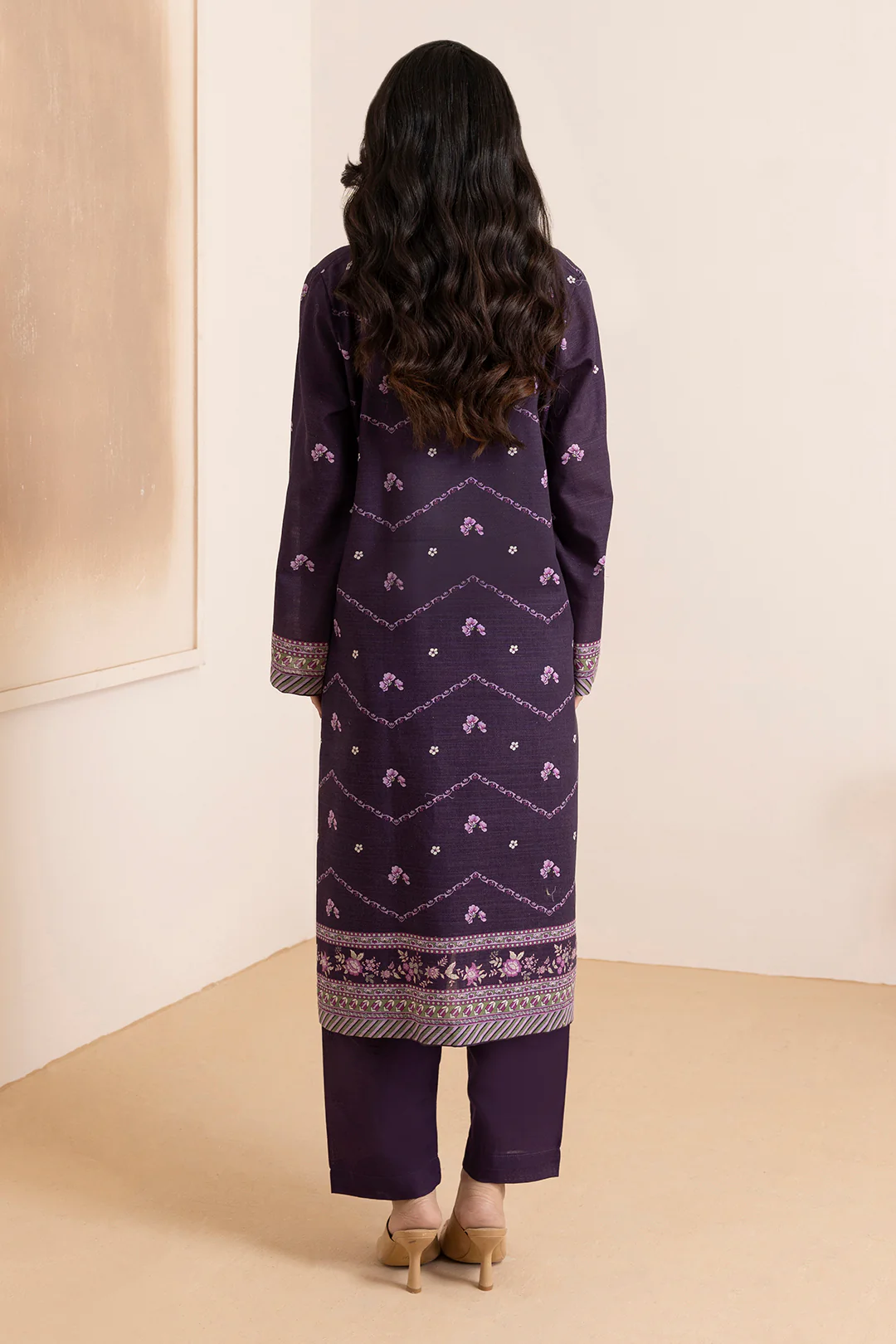 Kurta Shawl Trouser - 2872 - Image 8
