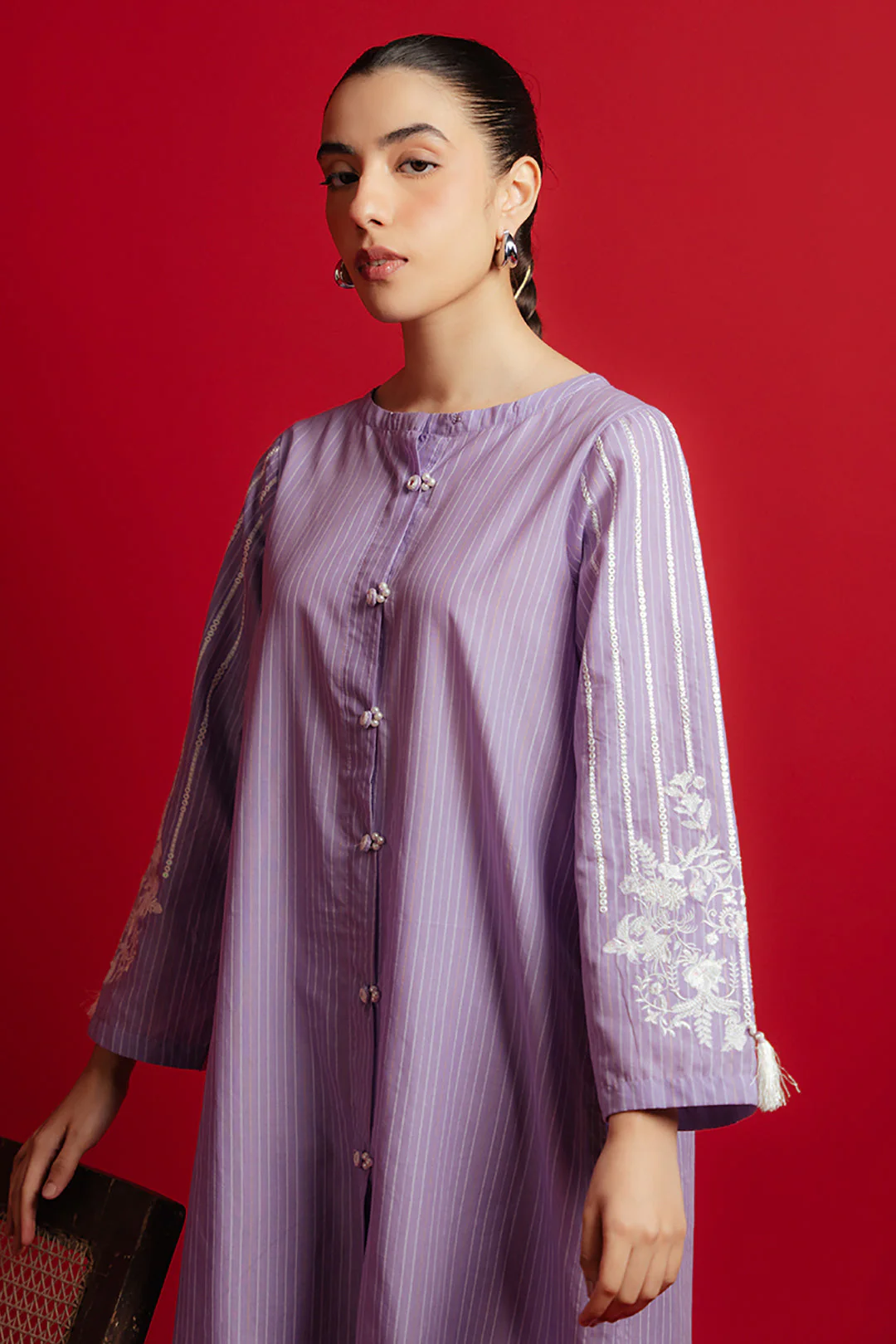 Embroidered Kurta Trouser - 1103 - Image 3