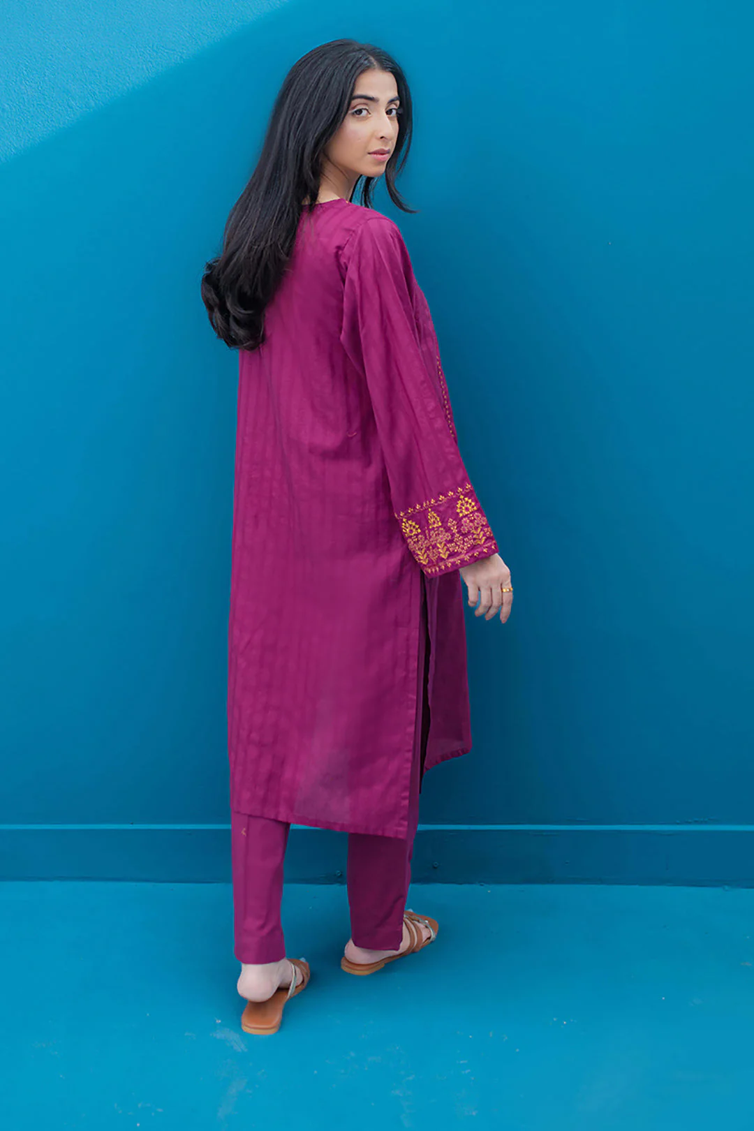 Embroidered Kurta Trouser - 1159 - Image 5