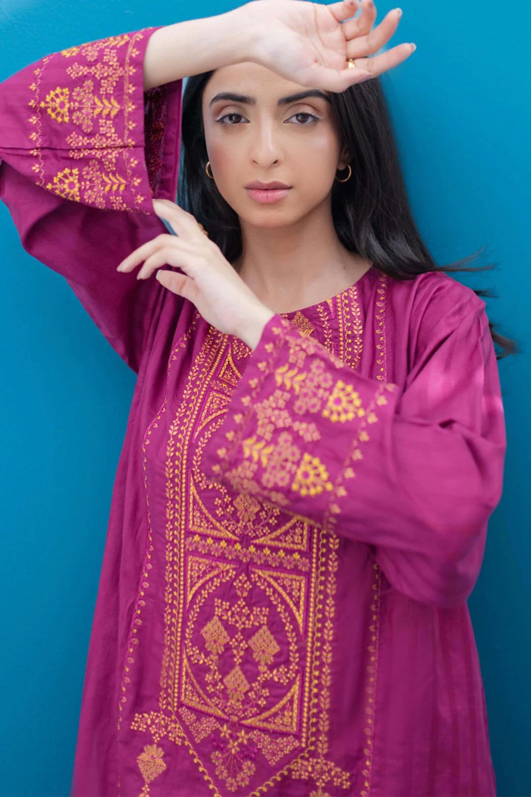 Embroidered Kurta Trouser - 1159 - Image 6