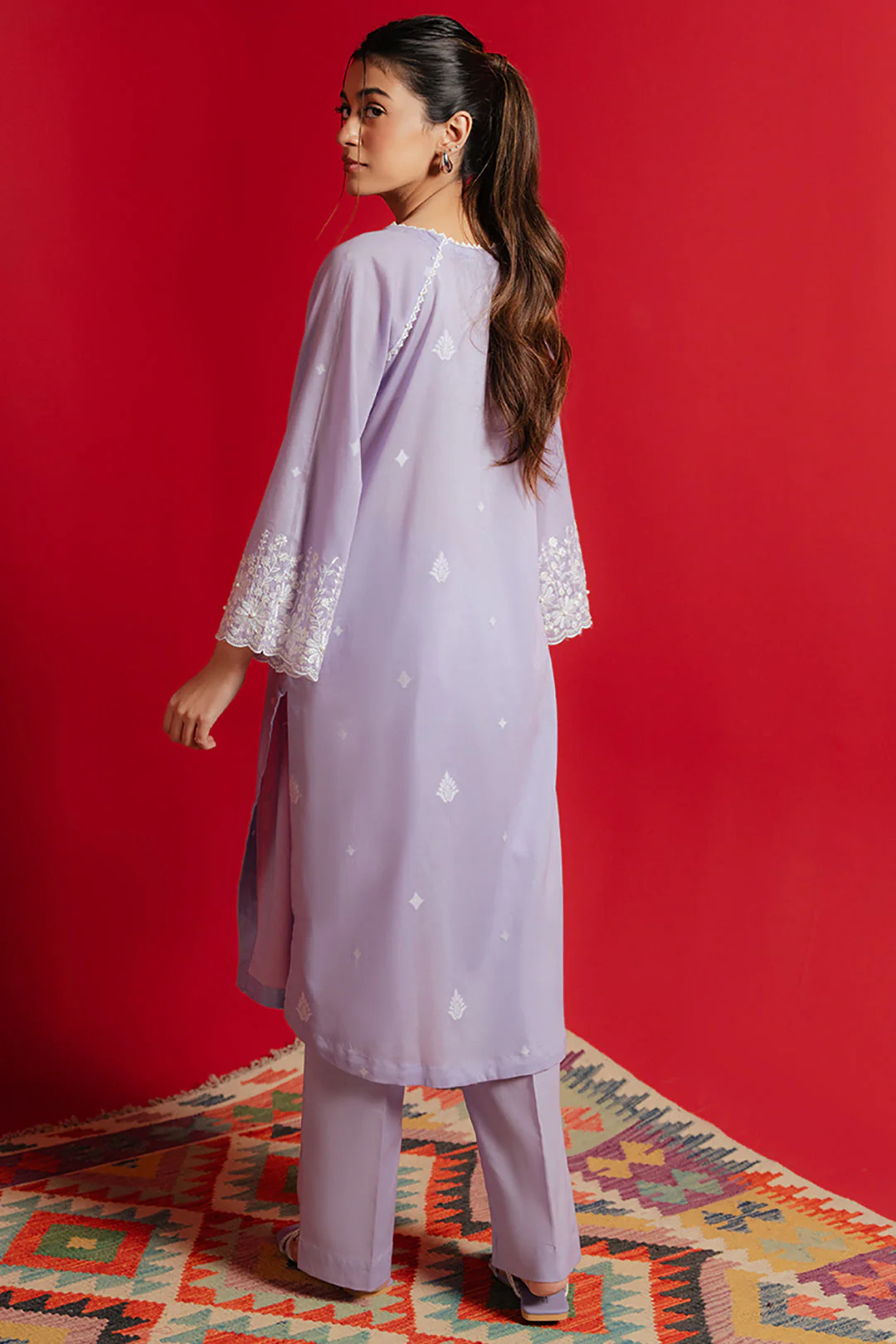 Embroidered Kurta Trouser - 1245 - Image 5