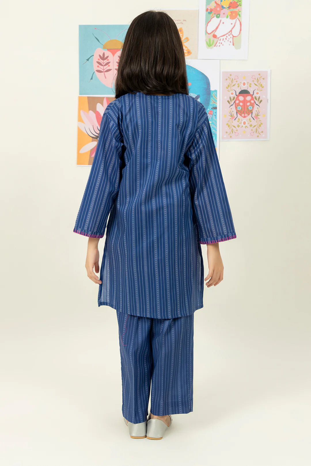 Embroidered Kurta Trouser - 2372 - Image 4