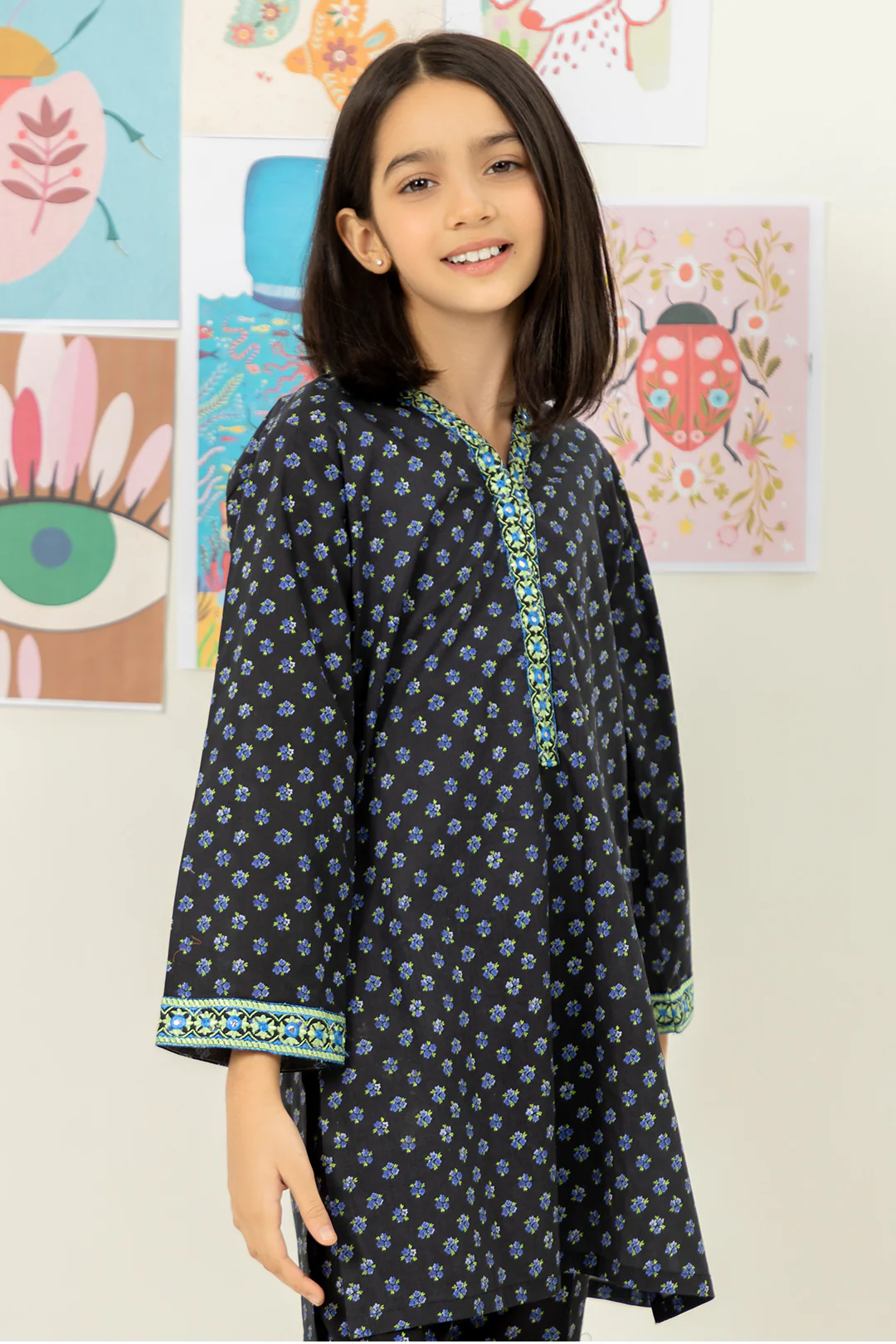 Embroidered Kurta Trouser - 2376 - Image 2