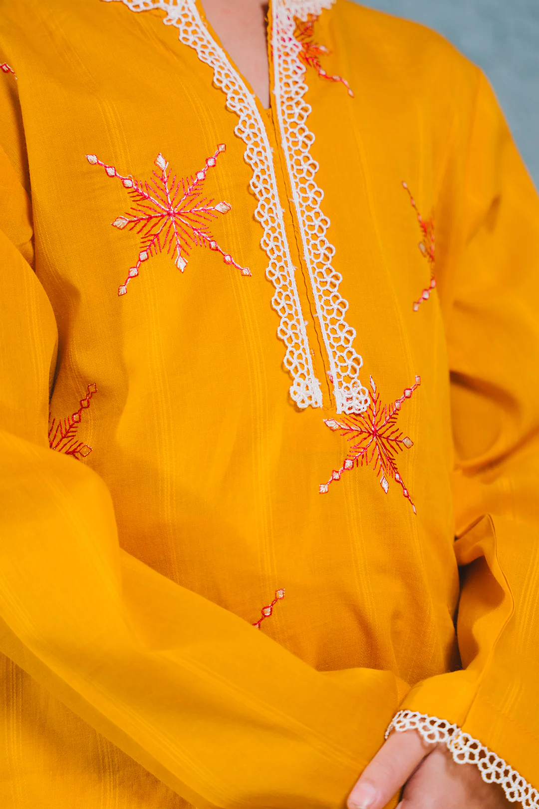 Embroidered Kurta Trouser - 2465 - Image 4