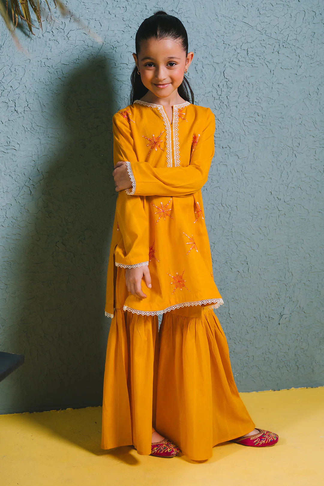 Embroidered Kurta Trouser - 2465 - Image 5