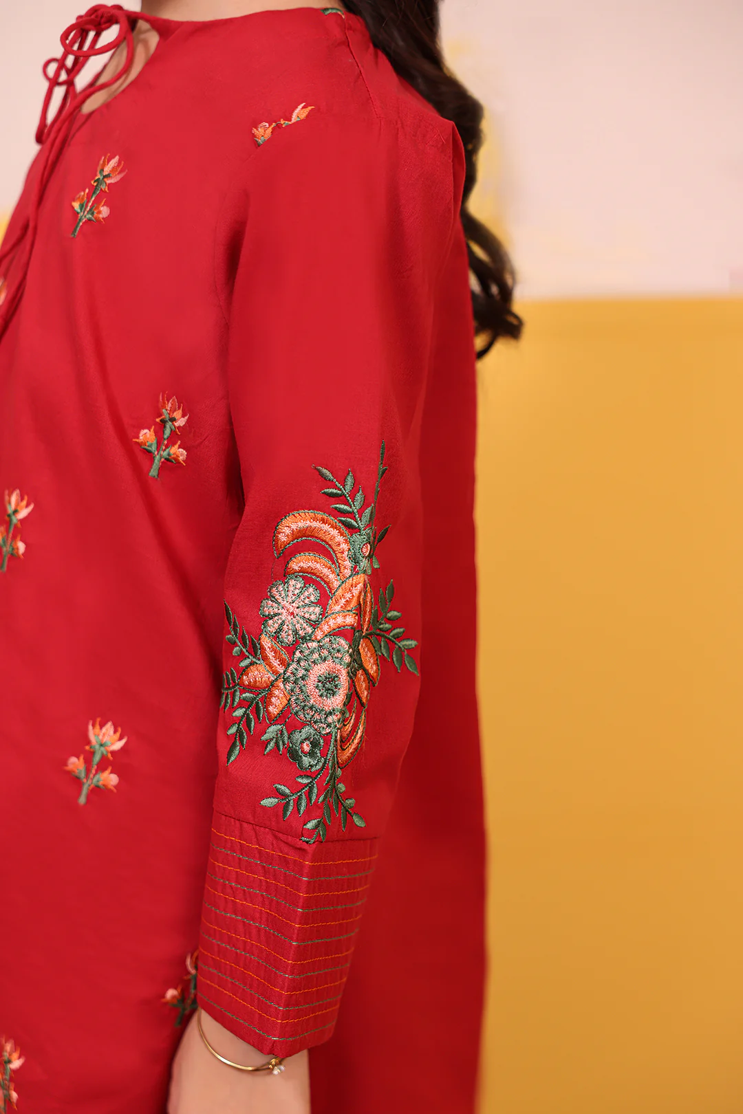 Embroidered Kurta Trouser - 2635 - Image 6