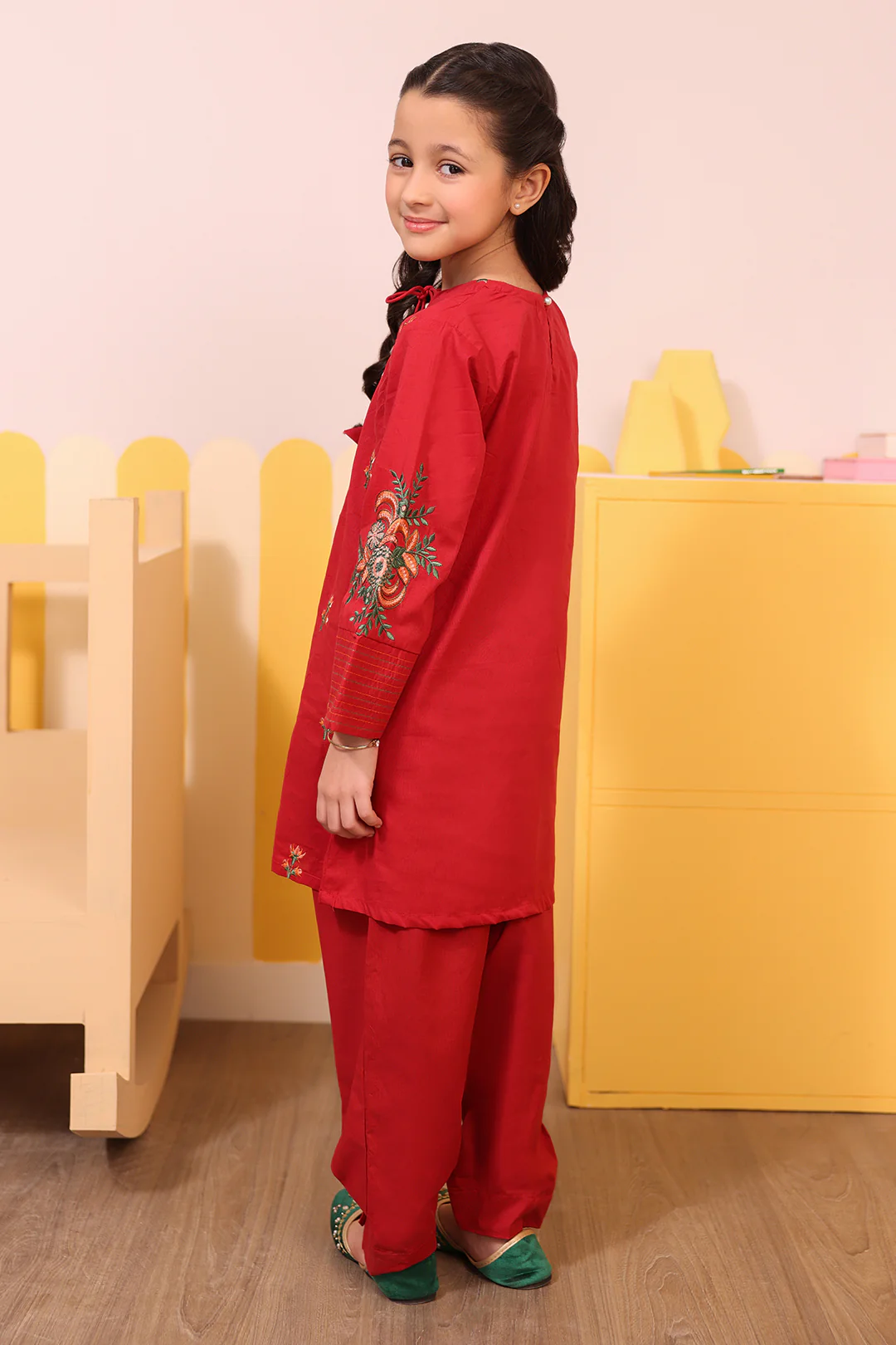 Embroidered Kurta Trouser - 2635 - Image 7