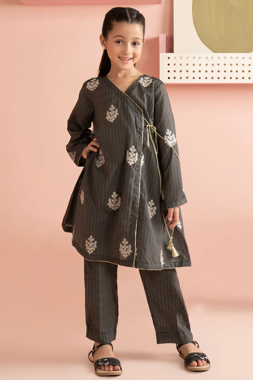 Embroidered Kurta Trouser - 2121