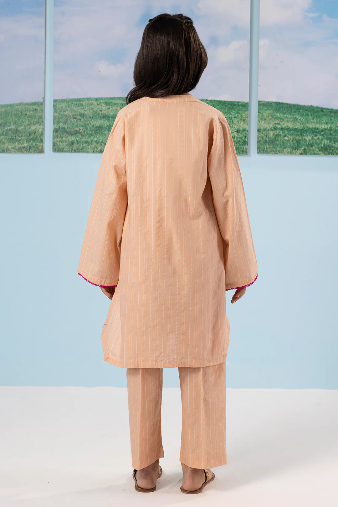 Embroidered Kurta Trouser - 2191 - Image 8