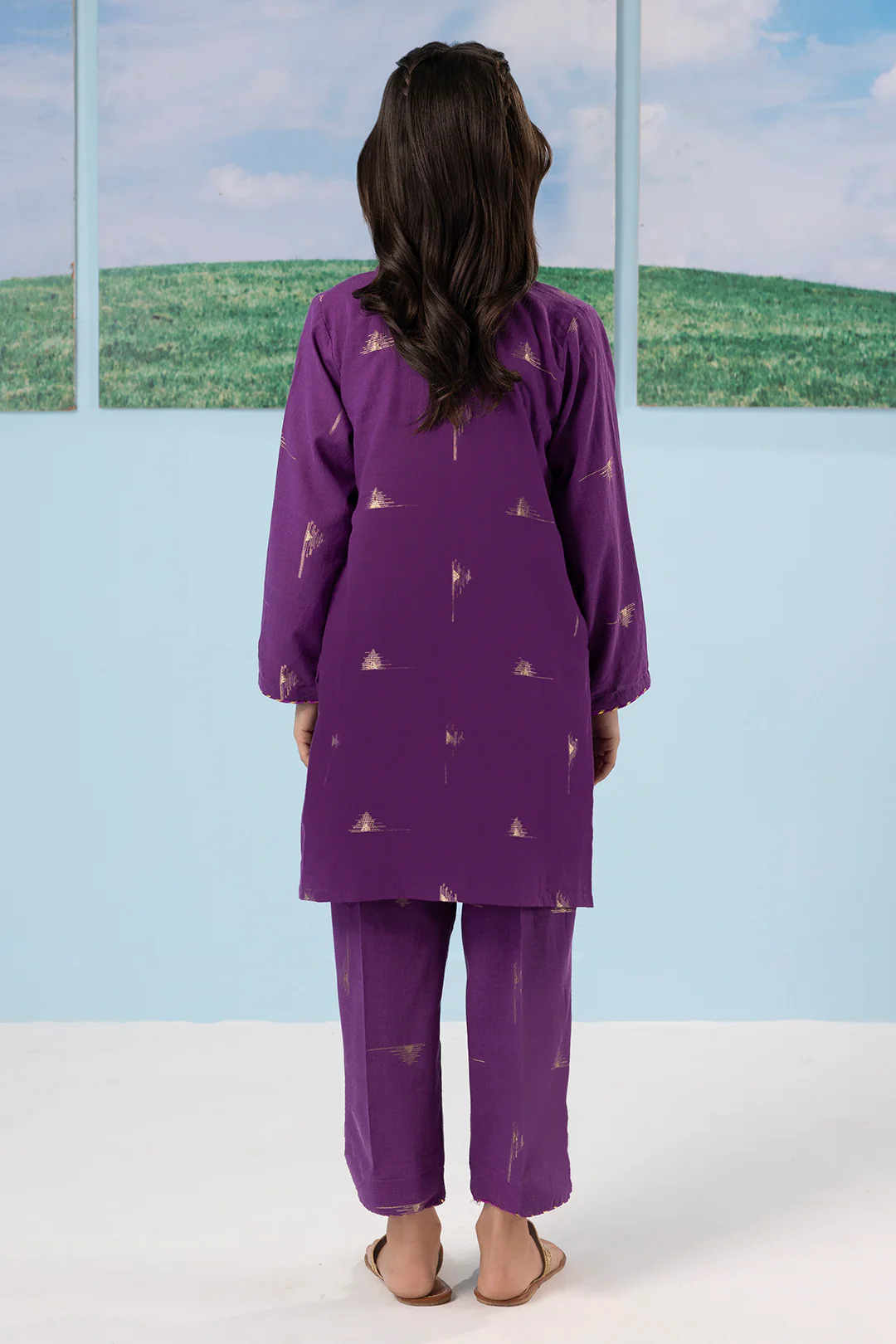 Embroidered Kurta Trouser - 2201 - Image 12