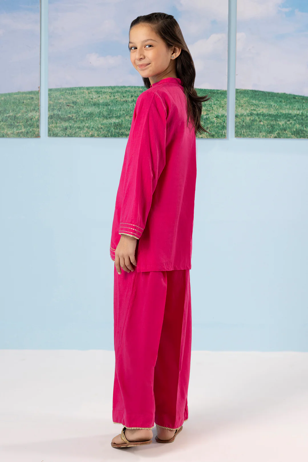 Embroidered Kurta Trouser - 2204 - Image 17